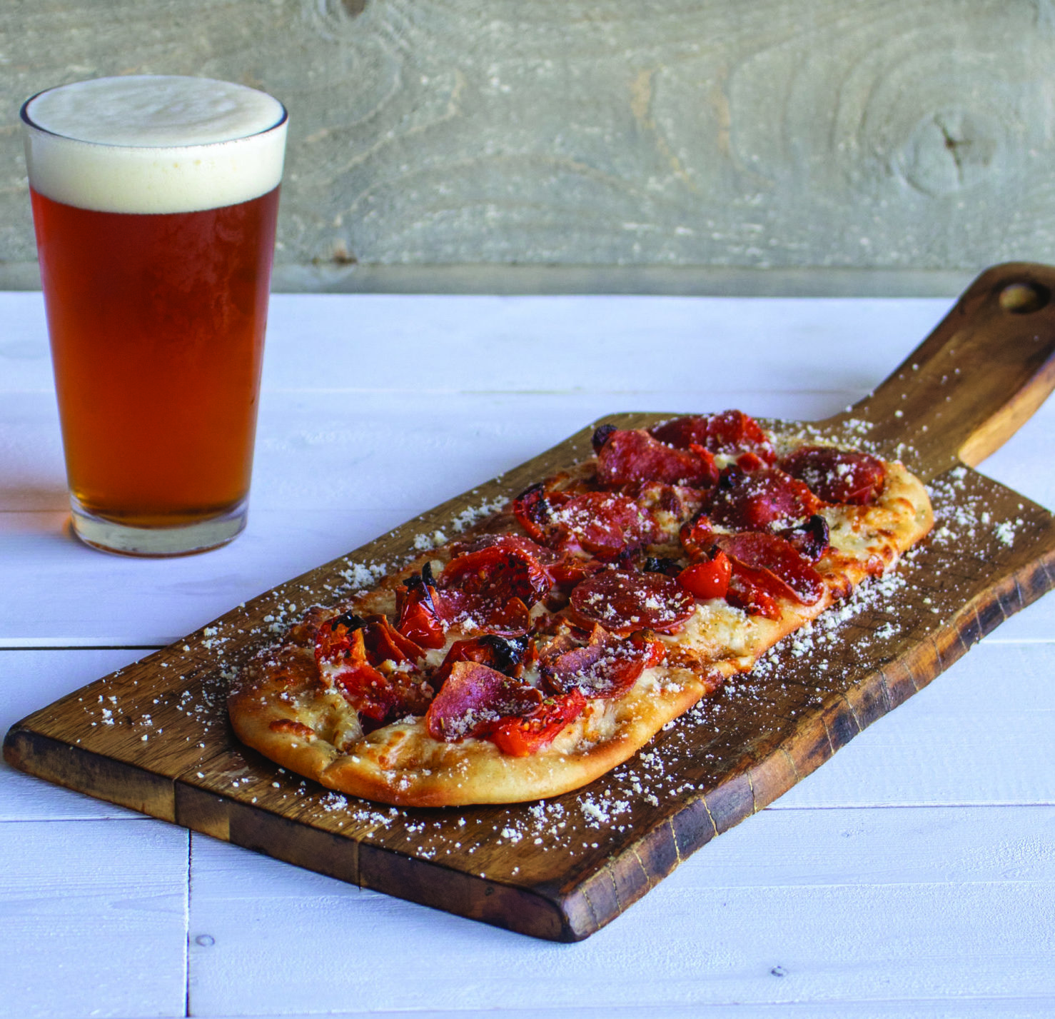 Pepperoni Flatbread World of Beer
